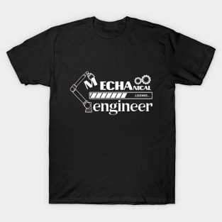 Future Mechanical Engineer Loading Bar Graduation Engineer Gift T-Shirt